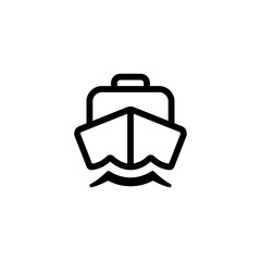 Boat icon isolated on white background