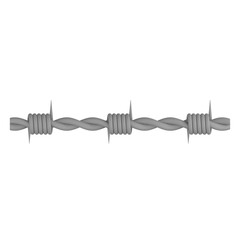 3d silver barbed wire