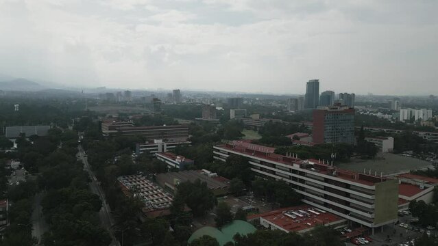South Mexico city, Aerial view University zone 4