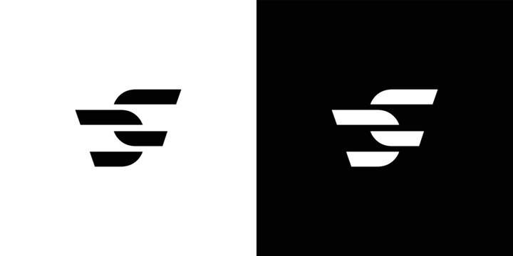 Modern and strong letter DC initials logo design