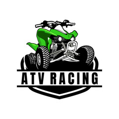 atv racing illustration design vector © himmahdesigns