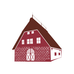 house isolated on white