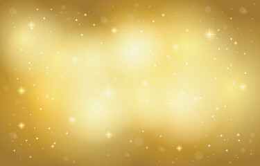 Gold Golden Yellow Bokeh Shiny Bright Stars Background