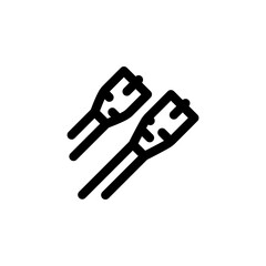 lan cable vector icon. computer component icon outline style. perfect use for logo, presentation, website, and more. simple modern icon design line style