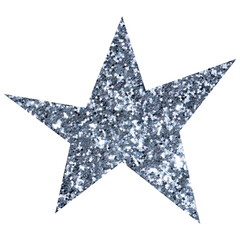 Obraz premium Shiny glitter star. Celestial element. Transparent PNG Clipart