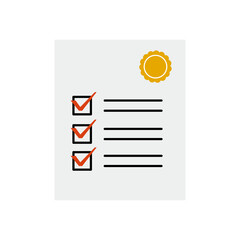 certificate / checklist icon (png)