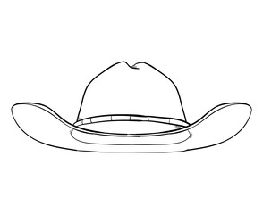 cowboy hat lineart