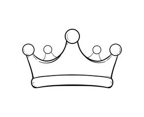 golden crown lineart