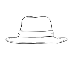 black hat lineart