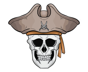 skull and hat