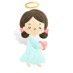 angel with heart