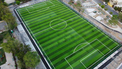 campo de futbol visto desde dron © josearnulfo