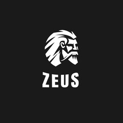 Obraz premium Zeus Logo Vector Design, Icon