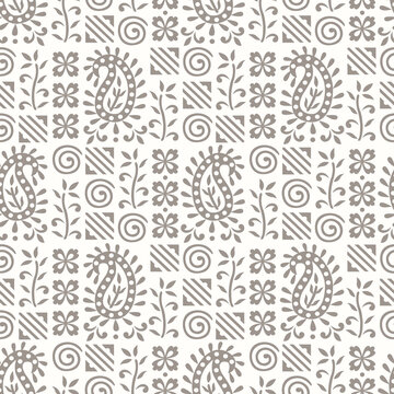 Vector tribal paisley pattern design