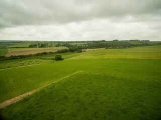 Scenic view of green landscape