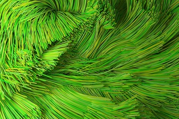 Close up of optical fiber