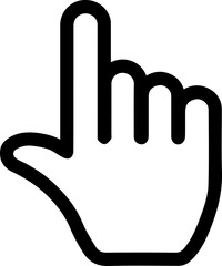 pointer , click icon (finger,hand) / png