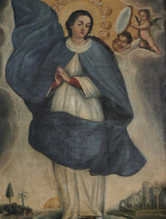Arte Sacro 1780-1800, Pinturas de la Iglesia Catedral, San Cristóbal de las Casas, Chiapas México
