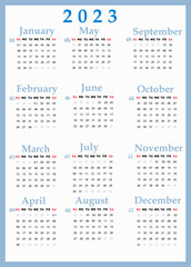 stylish calendar template for 202309092