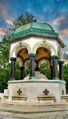 Fountain of purification in Istanbul, ablution, Turkey. - obrazy, fototapety, plakaty