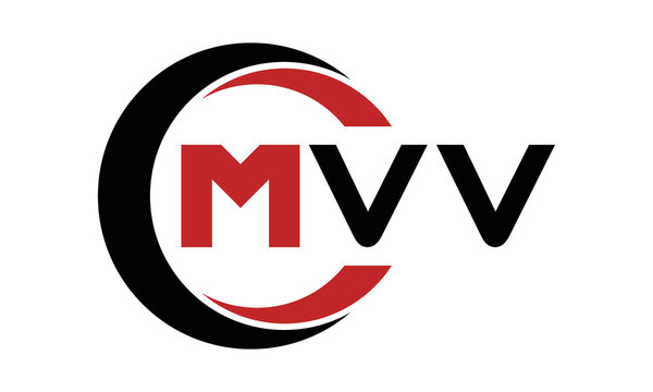 MVV three letter swoosh logo design vector template | monogram logo | abstract logo | wordmark logo | letter mark logo | business logo | brand logo | flat logo | minimalist logo | text | word | symbol