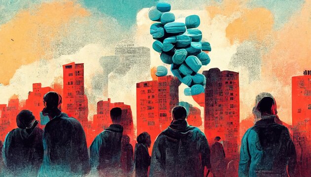 Opioid epidemic, opioid crisis, increase in the overuse and overdose deaths attributed to the class of drugs opiates opioids