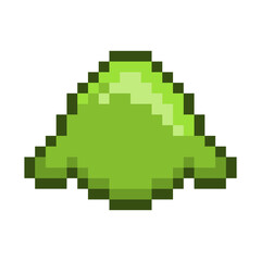 Fototapeta premium Individual of Pixelated Slime, Green