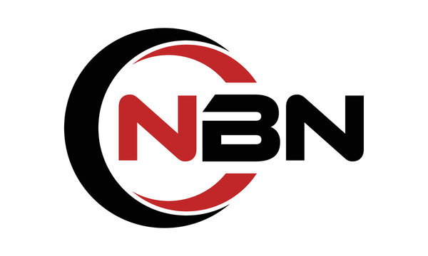 NBN three letter swoosh logo design vector template | monogram logo | abstract logo | wordmark logo | letter mark logo | business logo | brand logo | flat logo | minimalist logo | text | word | symbol