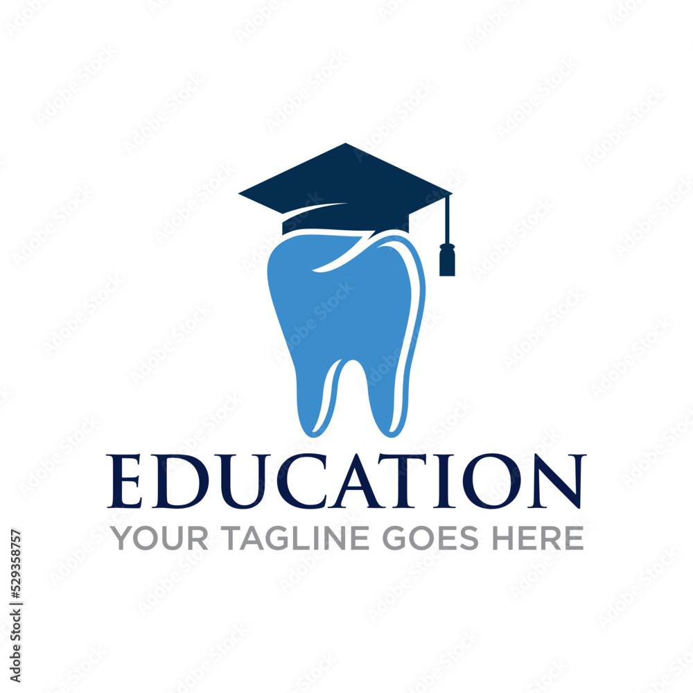 Sticker education logo , university logo vector