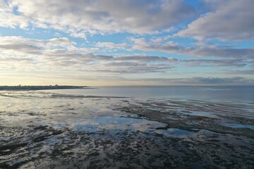 The reflection of the sky