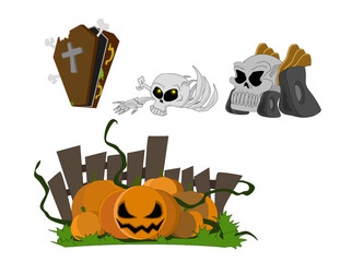 abstract vector illustration color patterns for halloween