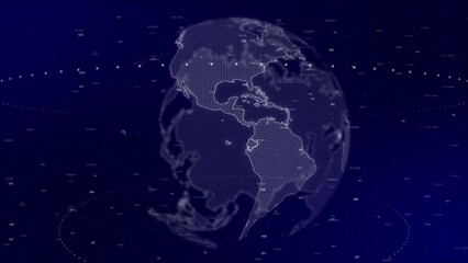 Data analysis Technology Globe rotating on Ecuador Country with graphs, charts, analytics in background | Ecuador country Globe rotating 4K|60 FPS, data analysis technological background - Powered by Adobe