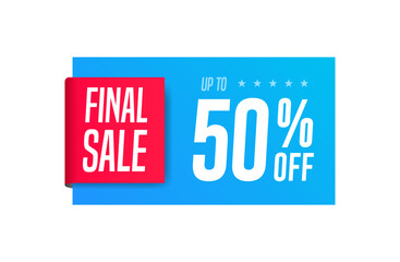 Final Sale Up To 50% Off Shopping Label