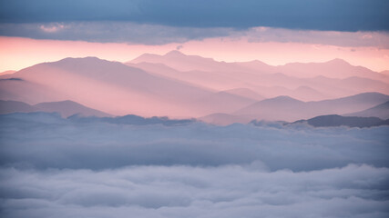 Il mare di nuvole sul Maiella - Abruzzo - inversione termica
