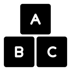 alphabet box icon