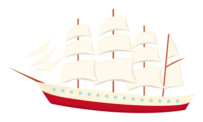 大型の帆船　ベクターイラスト素材 © regolith