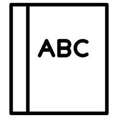 alphabet book icon