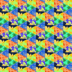 Birds and Flowers Pattern