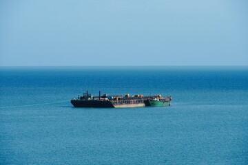 ship in the sea