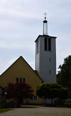 Modern Church in the Town Bomlitz, Lower Saxony