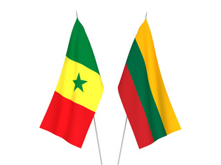 Lithuania and Republic of Senegal flags