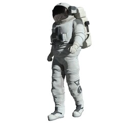 Astronaut 3d illustration isolated on white background