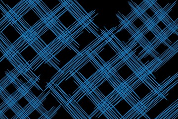 Black abstract background with blue lines