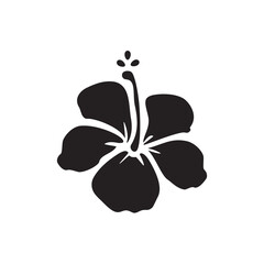 Hawaii hibiscus flower vector icon © viktorijareut
