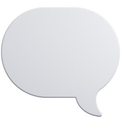 3d rendering of bubble chat. 3d rendering of speech bubble