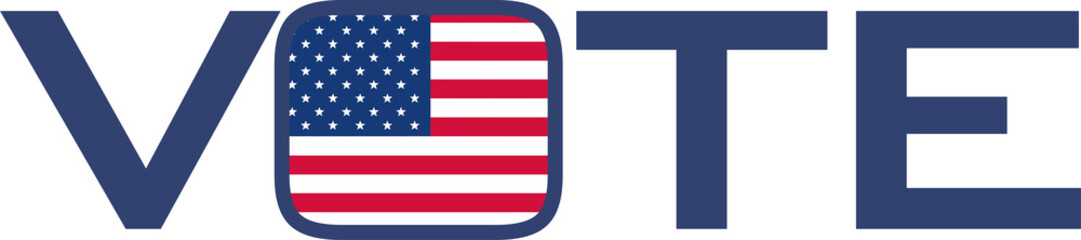 Stock Illustration 2022 United States Elections Vote Design