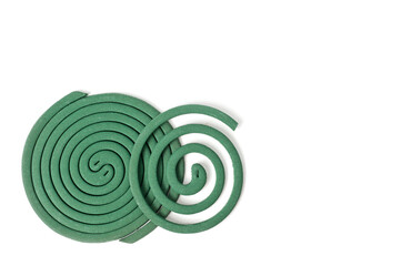 Smoke spiral for protection against mosquitoes and other insects.