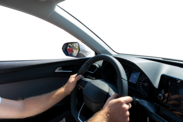 driving a car