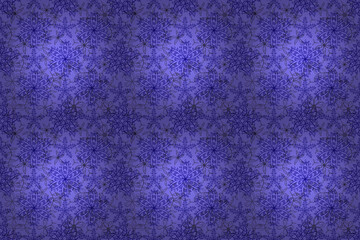 Seamless pattern with interesting doodles on colorfil background. Pano. Raster illustration.