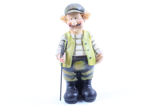 Shepherds - puppets handmade, isolated and with clipping path